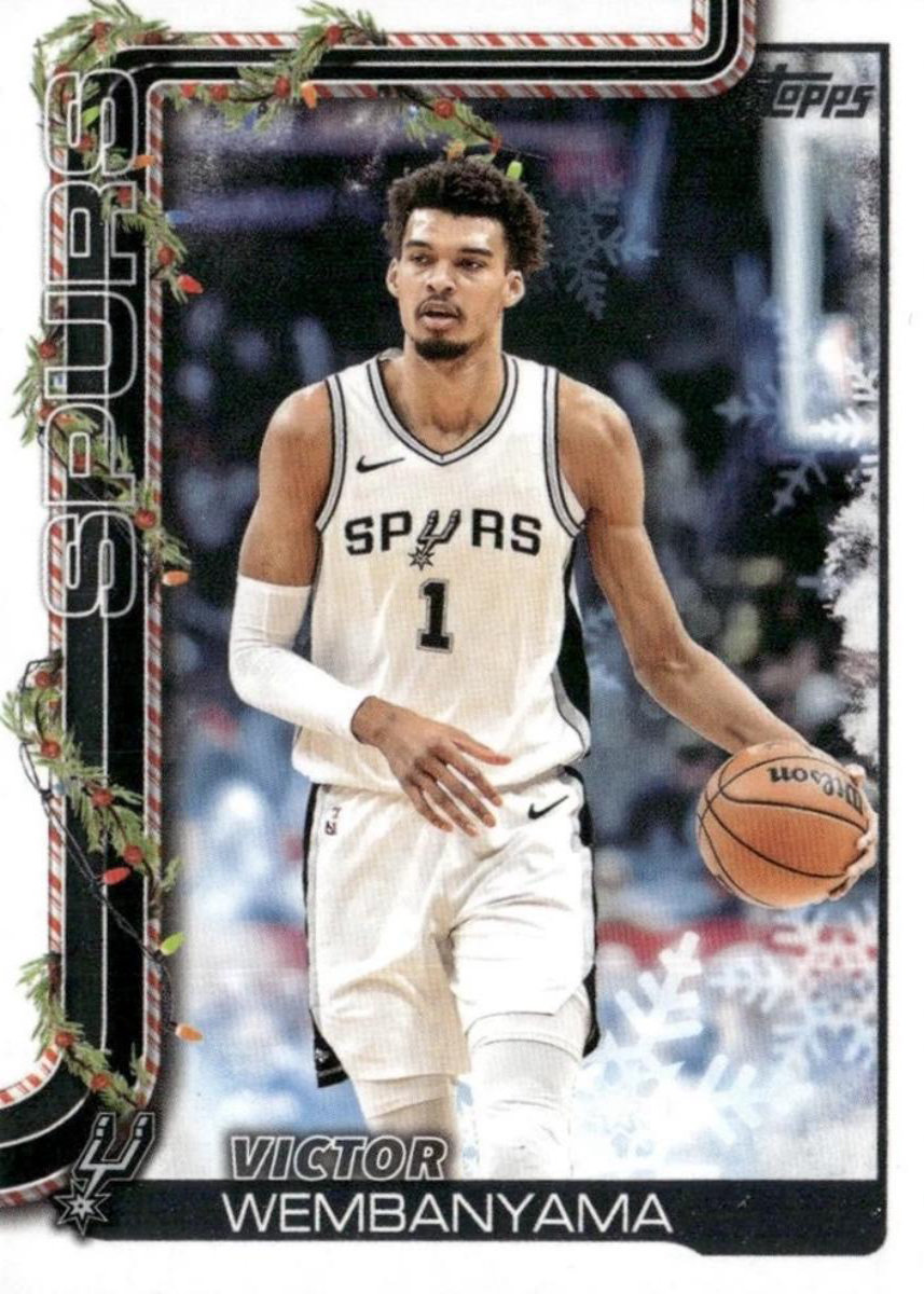 Victor Wembanyama 2025 Topps Holiday front