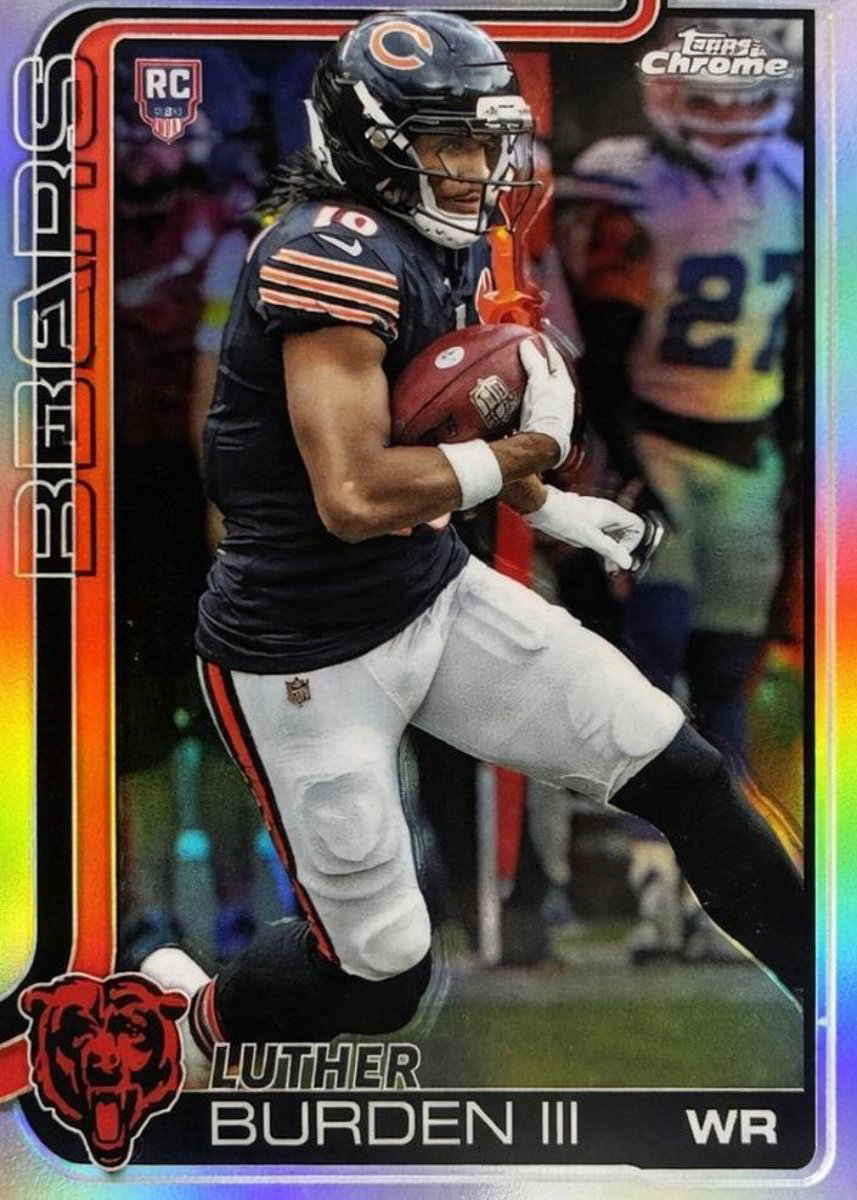Luther Burden III 2025 Topps Chrome front