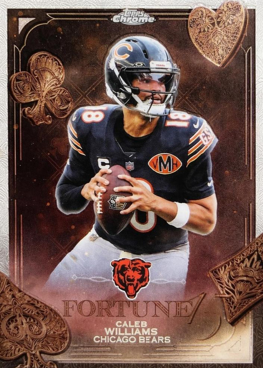 Caleb Williams 2025 Topps Chrome front