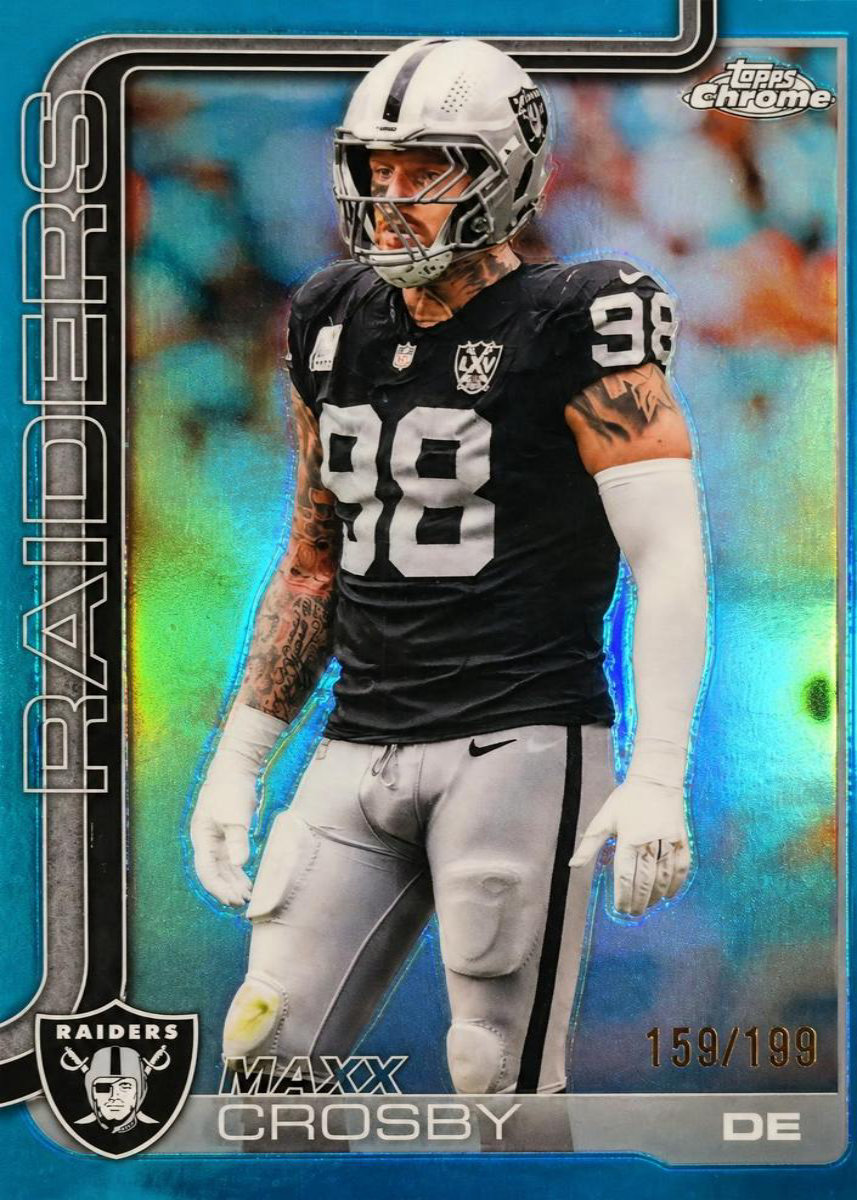Maxx Crosby 2025 Topps Chrome front