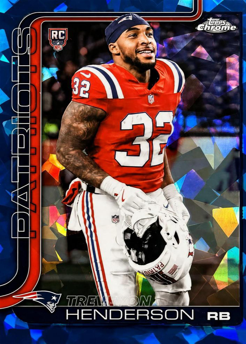 TreVeyon Henderson 2025 Topps Chrome Sapphire Image variation