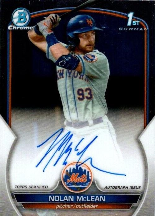 Nolan McLean 2023 Bowman Chrome front