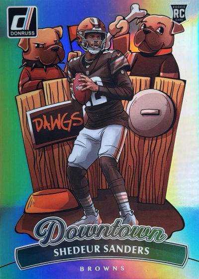 Shedeur Sanders 2025 Panini Donruss Downtown