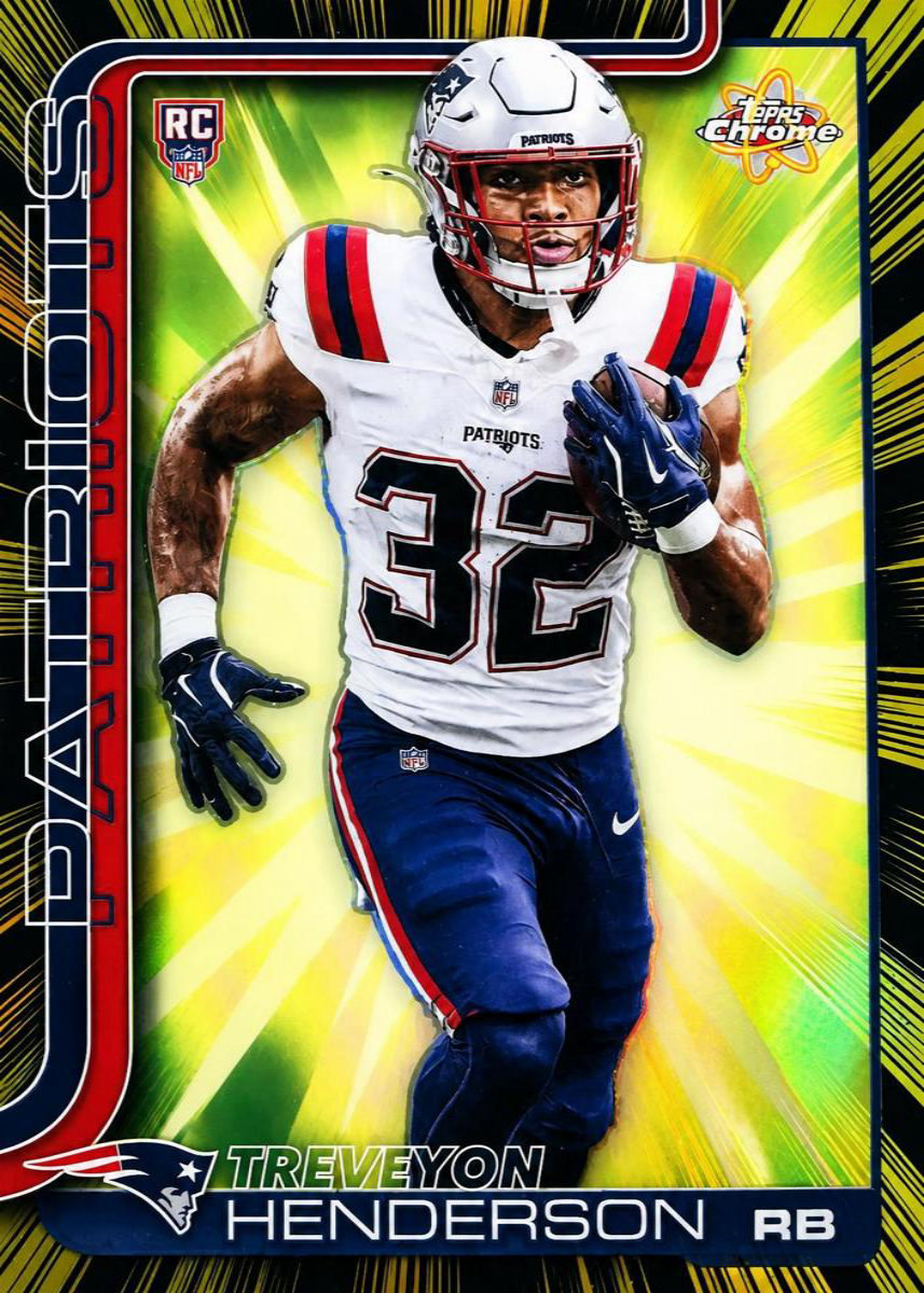 TreVeyon Henderson 2025 Topps Chrome Radiating Rookies