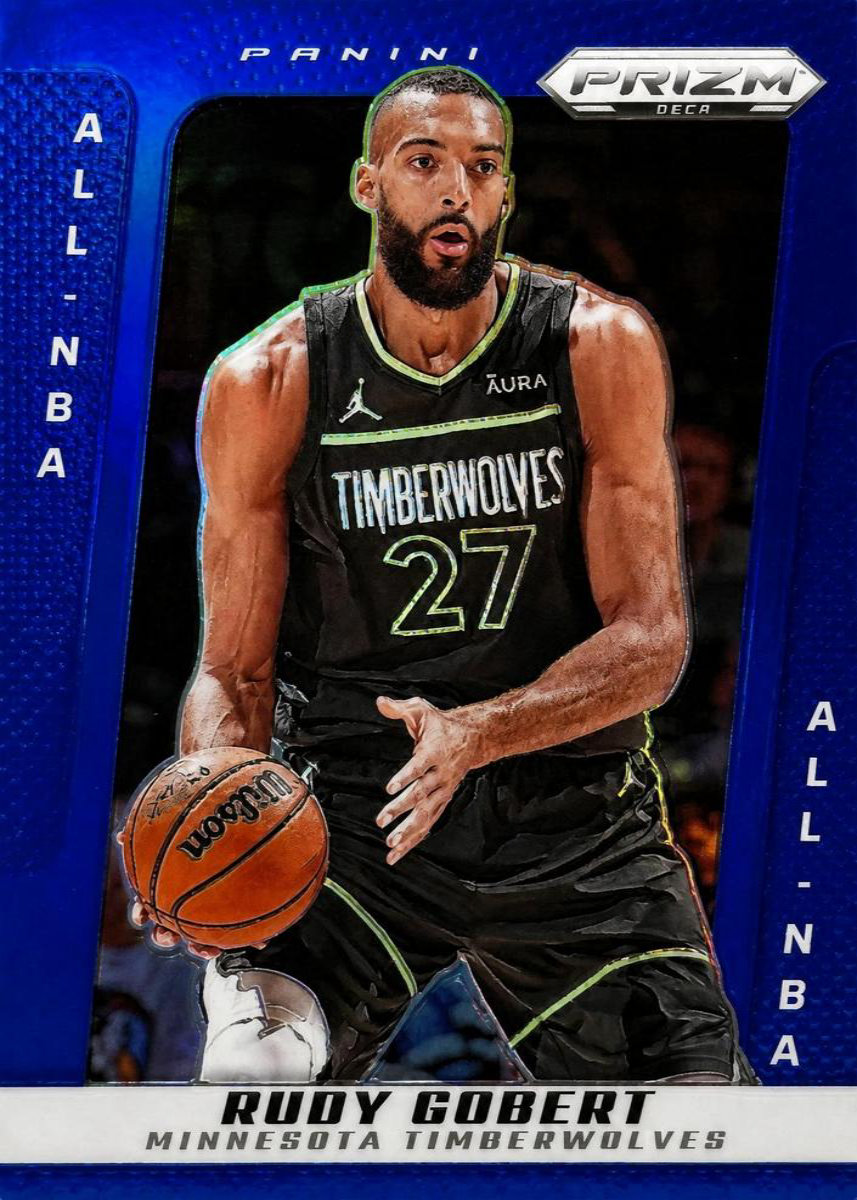 Rudy Gobert 2024 Panini Prizm Deca front