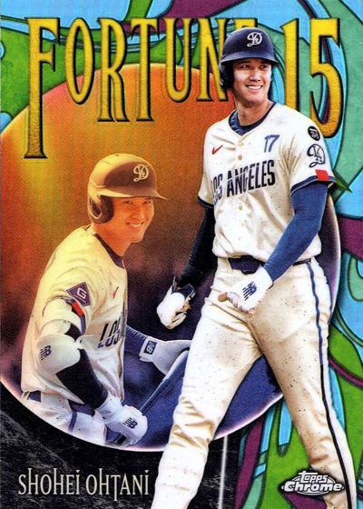 Shohei Ohtani 2025 Topps Chrome Update Series Fortune 15