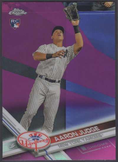 Aaron Judge 2017 Topps Chrome Pink Refractor