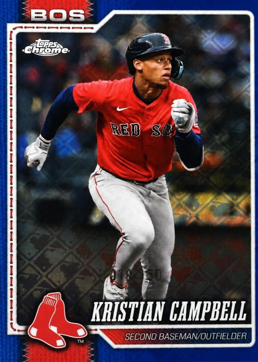 Kristian Campbell 2026 Topps Chrome Logofractor Edition front