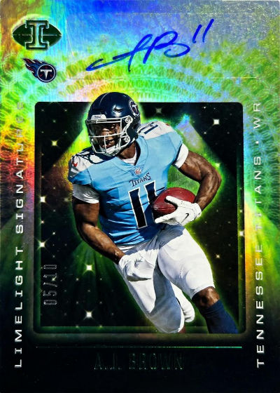 A.J. Brown 2021 Panini Illusions Limelight Signatures