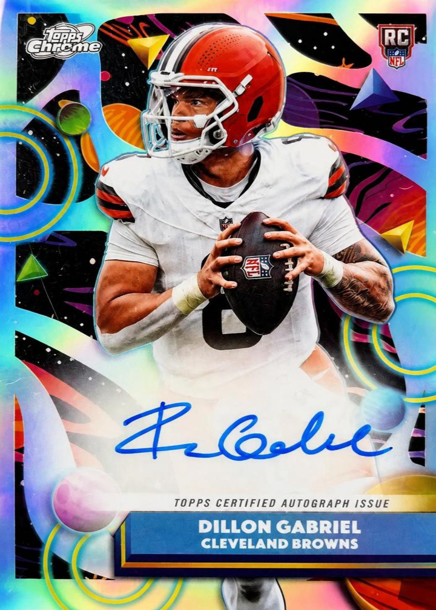 Dillon Gabriel 2025 Topps Cosmic Chrome Rookie Autographs Lunar Eclipse /10