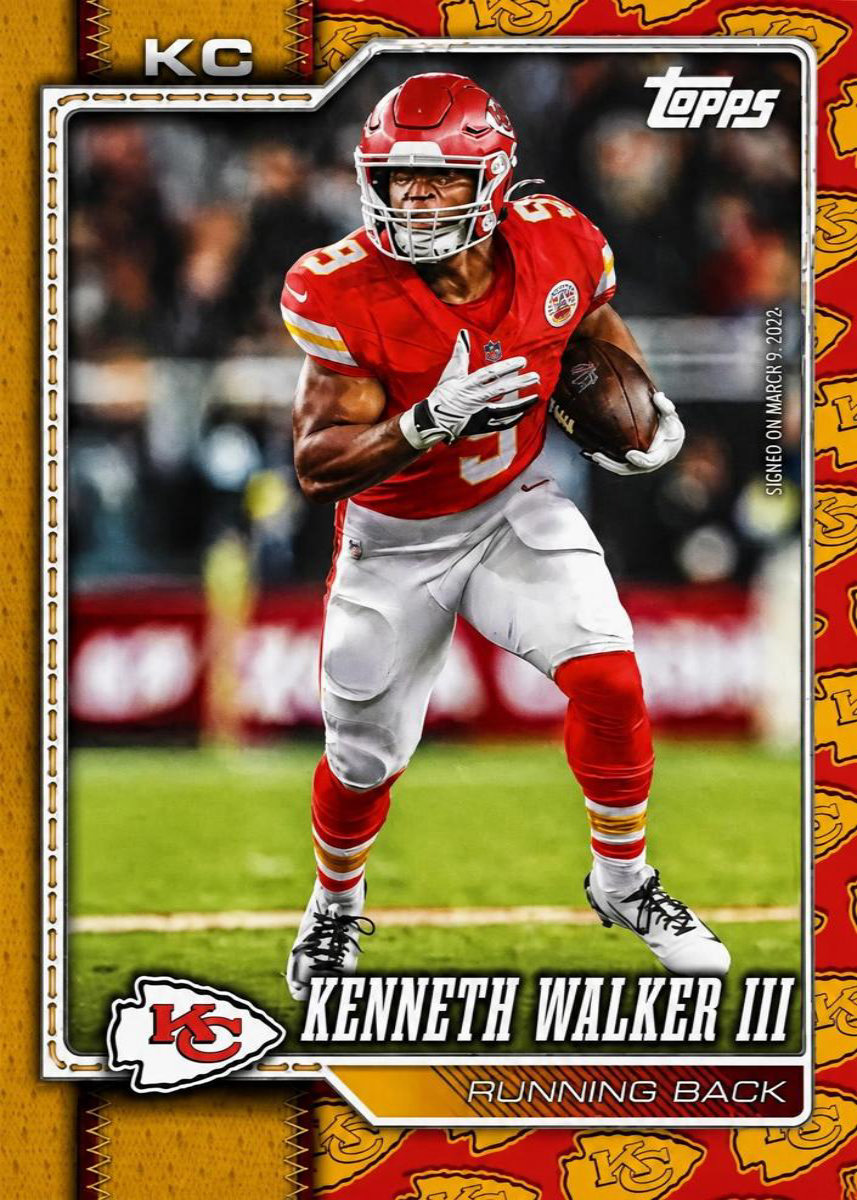 Kenneth Walker III 2026 Topps front