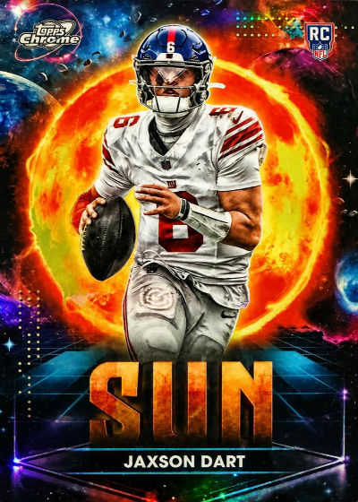 Jaxson Dart 2025 Topps Cosmic Chrome The Sun