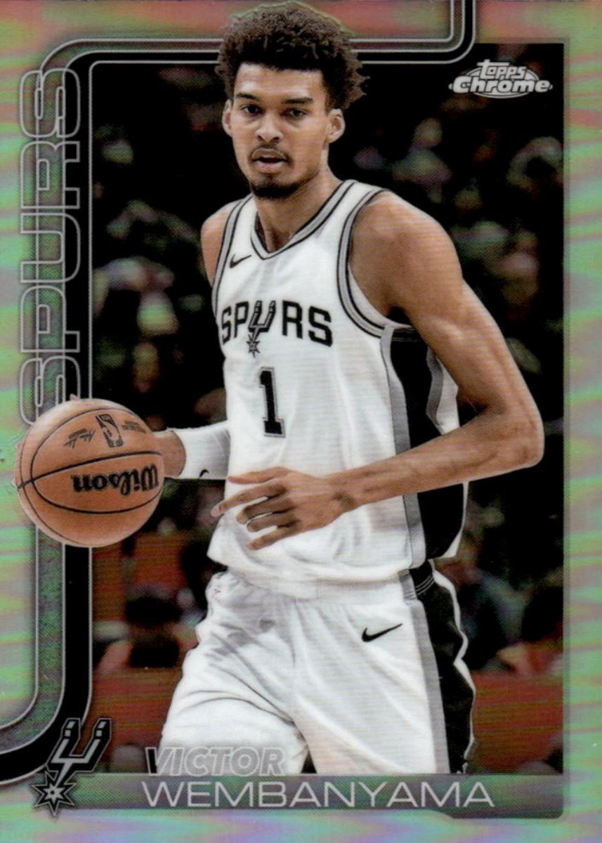 Victor Wembanyama 2025 Topps Chrome front
