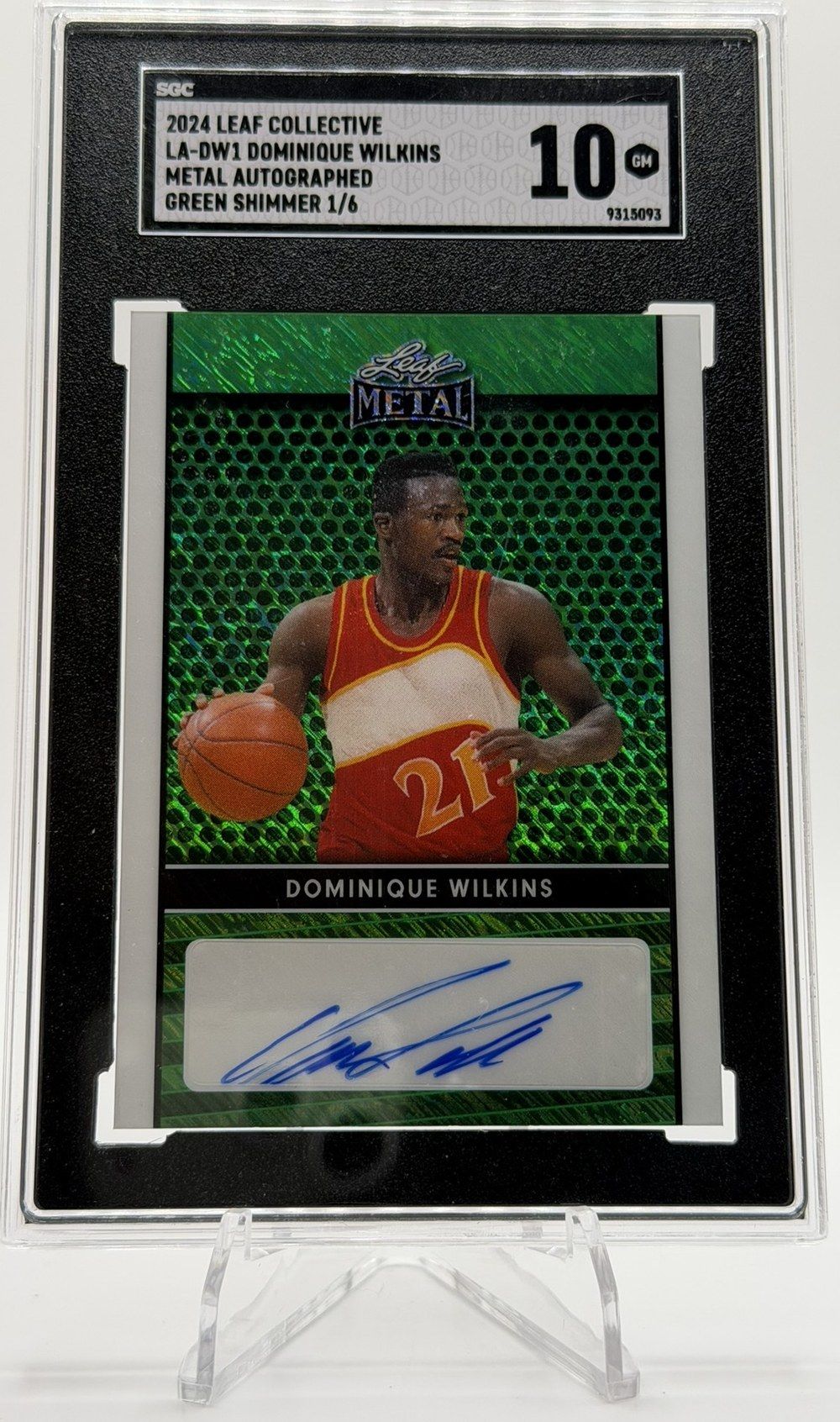 Dominique Wilkins 2024 Leaf Metal Green Shimmer /6