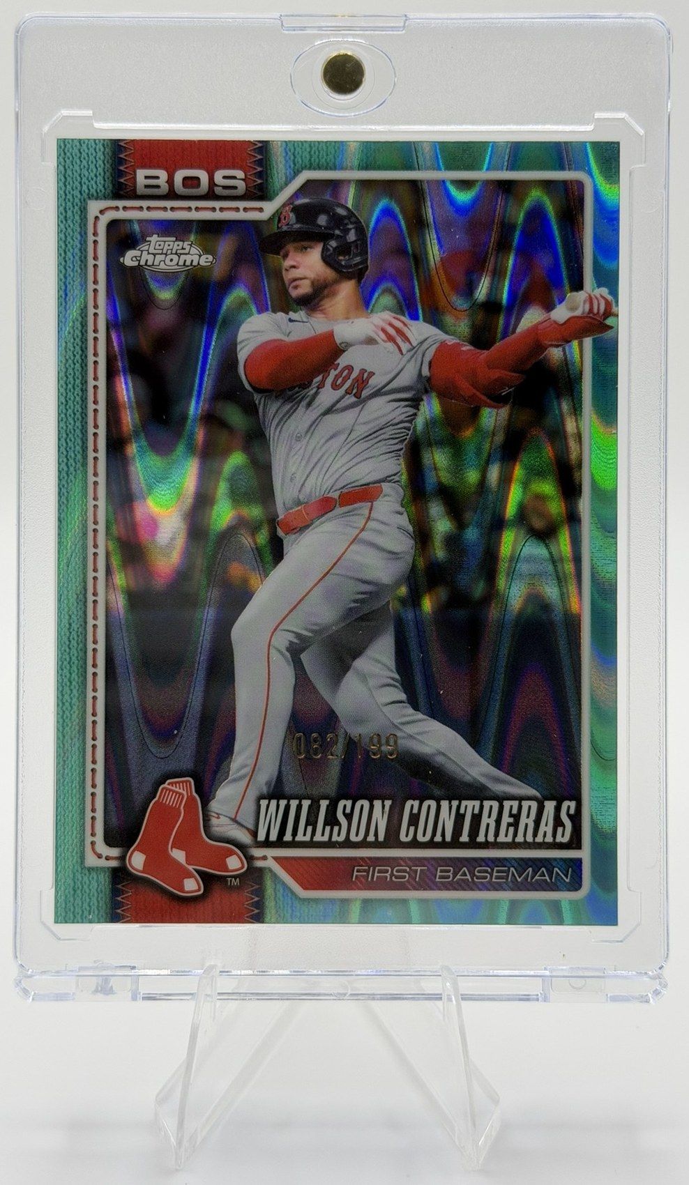 Willson Contreras 2026 Topps Chrome Aqua Wave Refractor /199