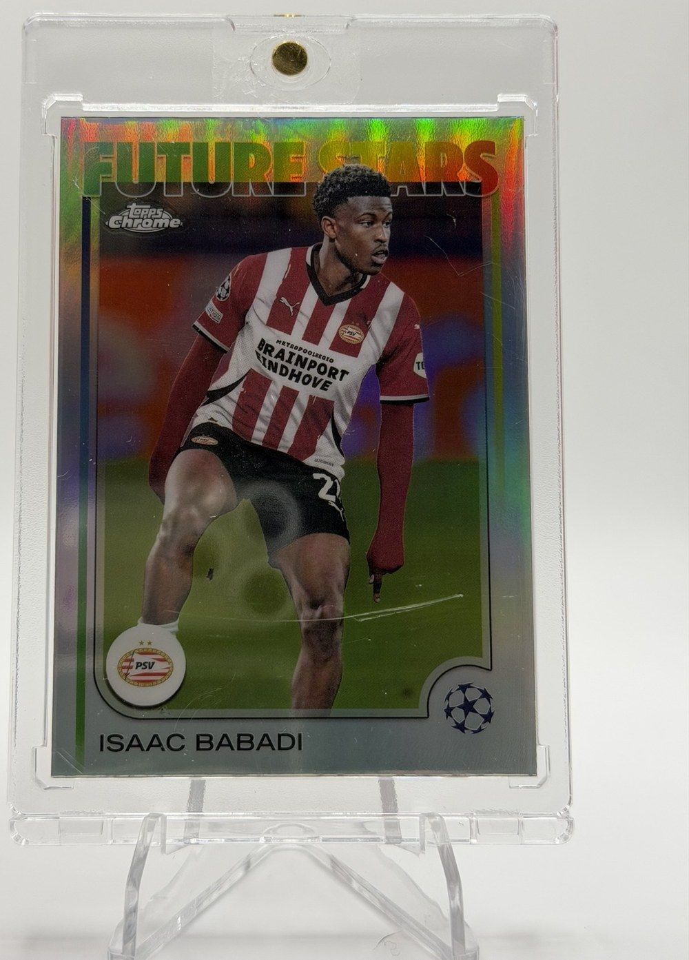 Isaac Babadi 2024 Topps Chrome UEFA Club Competitions Future Stars Refractor