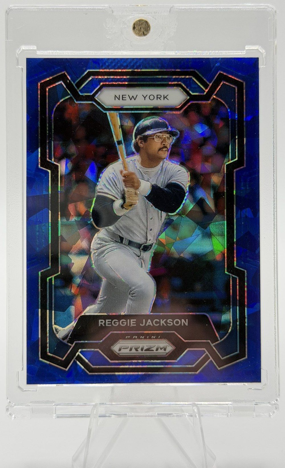Reggie Jackson 2024 Panini Prizm Blue Cracked Ice Prizm