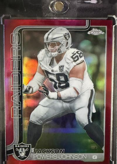 Jackson Powers-Johnson 2025 Topps Chrome Pink Refractor