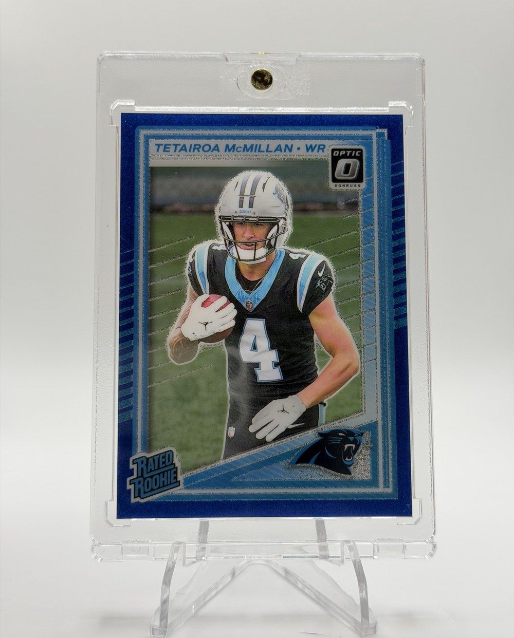 Tetairoa McMillan 2025 Panini Donruss Optic Rated Rookie Blue