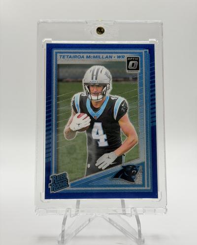 Tetairoa McMillan 2025 Panini Donruss Optic Rated Rookie Blue
