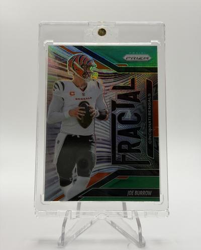 Joe Burrow 2025 Panini Prizm Fractal Green