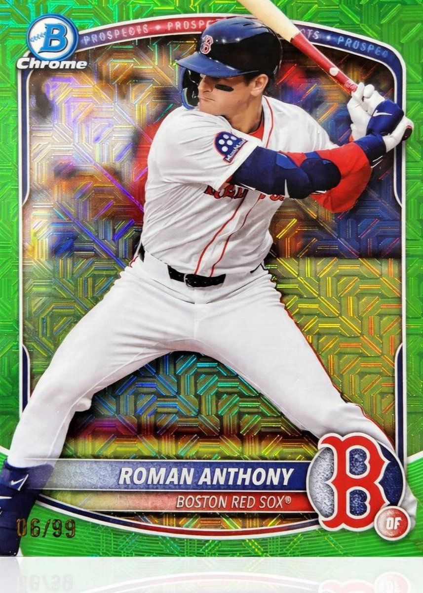 Roman Anthony 2025 Bowman Chrome Green Refractor /99