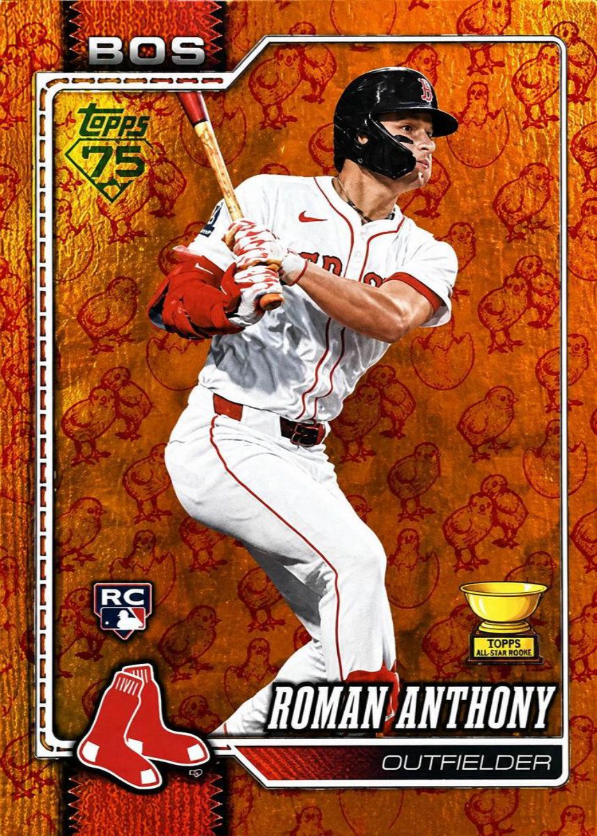 Roman Anthony 2026 Topps Series 1 Easter Orange Chicks