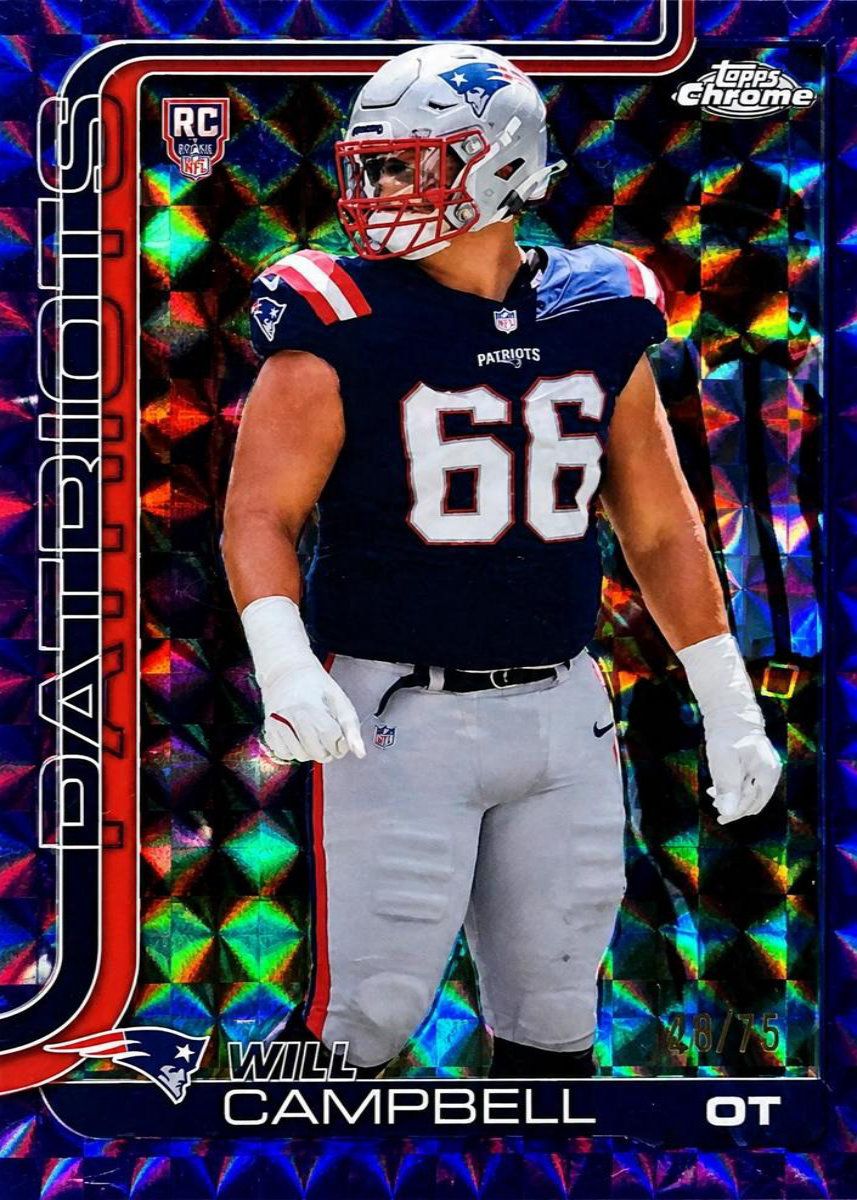 Will Campbell 2025 Topps Chrome Purple Geometric Refractor /75