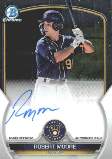 Robert Moore 2023 Bowman Chrome Prospect Autographs
