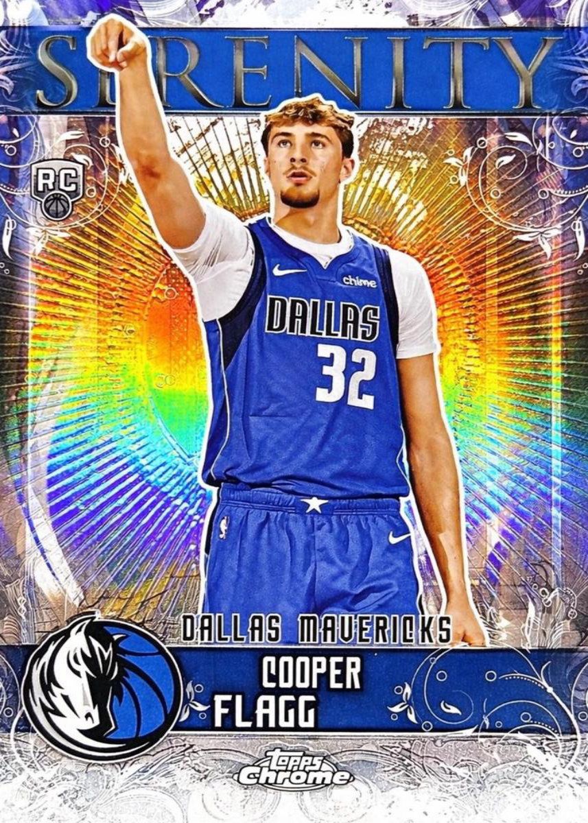 Cooper Flagg 2025 Topps Chrome Serenity Refractor