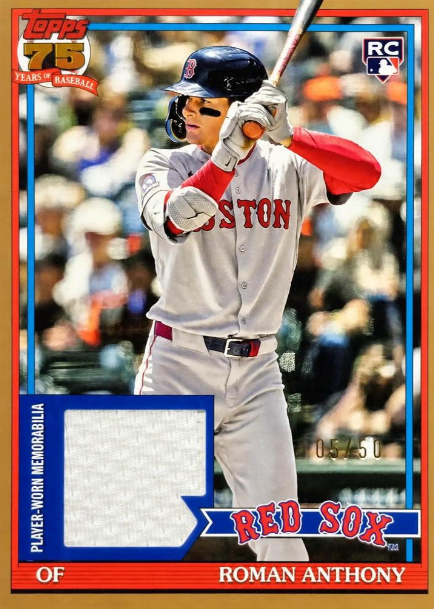 Roman Anthony 2026 Topps 1991 Topps Baseball Relics Gold /50